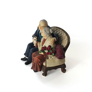 Figuras Decorativas Personalizadas de Pareja Mayor, Adornos para el Hogar, Regalos Decorativos - Product Image 4