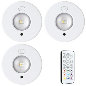 3PCS Pack Under Cabinet <b>Lights</b> RGB LED Spotlight Rechargeable <b>Wireless</b> Night <b>Light</b> - Product Image 1