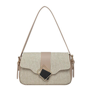 Recién llegado, axilas para bolso para mujer, bolso tejido a la moda para mujer, bolso de un solo hombro, superventas en el verano de 2025 - Product Image 5