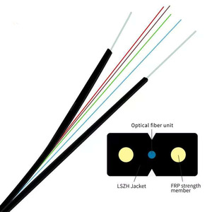 Câble à <span class=keywords><strong>fibre</strong></span> optique <span class=keywords><strong>coaxial</strong></span> monomode extérieur à faible perte GYXTC8S en PVC/LZSH, certifié CE, prend en charge la personnalisation pour applications aériennes - Product Image 1