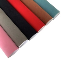 Rouleau de cuir synthétique auto-adhésif en PVC velours suédé de haute qualité 0,8 mm, imitation cuir, pour réparation d'intérieur de voiture