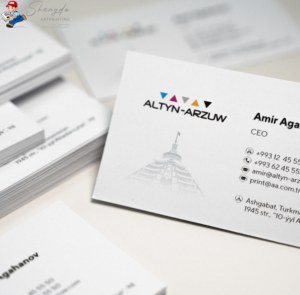 Chất Lượng Cao Sang Trọng Tùy Chỉnh Kinh Doanh/Bưu Thiếp/Đám Cưới/Cảm Ơn Bạn Thẻ Lá Logo Dập Nổi Thấp Moq In Kỹ Thuật Số Trên Giấy - Product Image 3