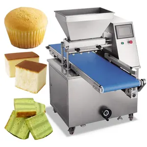 Yüksek hızlı ticari kek hamuru yapma makinesi kek yatırma makinesi pirinç keki makinesi