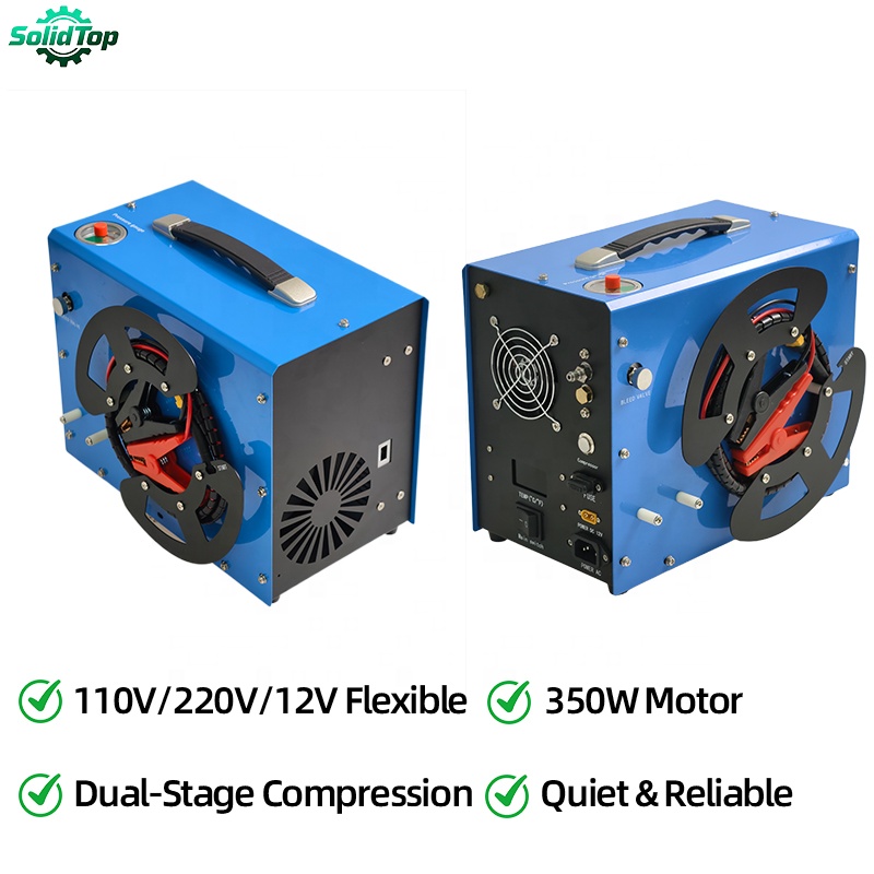 TUXING 4500Psi Pcp Air Compressor, Built-in Two Stage Filtration Water