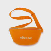MINFUNG Sac banane vintage unisexe portable en toile souple antivol avec fermeture éclair, couleur unie, pour loisirs, vente en gros