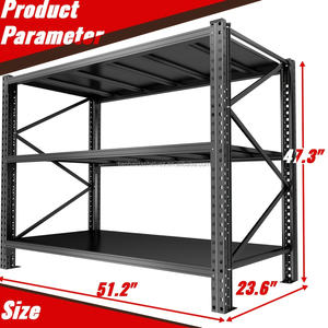Estanterías Metálicas Ajustables de 3 Niveles, Protección Contra la Corrosión, Estanterías Apilables para Almacenamiento en Garaje o Almacén - Product Image 1