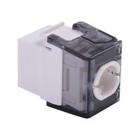 Prise réseau trapézoïdale Ropassor Cat6A UTP RJ45 RPS-1070T8C6A, câble solide 22-26AWG, garantie 5 ans, assemblage sans outil T568A/B