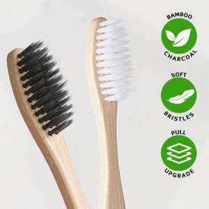 2024 Hot Sale Eco-Friendly Customized Soft Bristle <b>Bamboo</b> Toothbrush Organic Manufacturer Direct Wholesale Supply Plastic - Product Image 3