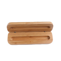 Boîte en bois découpée CNC, texture bois naturel, boîte cadeau, boîte à stylos en bois massif avec logo personnalisé