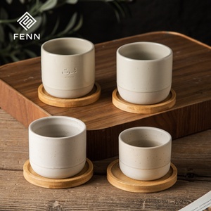 <span class=keywords><strong>Tasse</strong></span> à café en <span class=keywords><strong>céramique</strong></span> beige FENN avec logo gravé personnalisé, 100 ml, 180 ml, 230 ml, pour espresso, cappuccino, thé, poterie, cadeau - Product Image 4