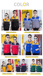 Tiras reflectantes Trabajo de construcción Uniforme Traje Desgaste Chaleco DE TRABAJO Ropa fresca Chalecos - Product Image 6