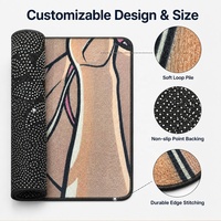 Tapis personnalisé imprimé mignon pour baskets, jeux vidéo, tapis de forme irrégulière découpé, anime moderne à poils longs