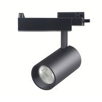 Luz LED de Riel COB de 10W-40W, Aluminio, Montaje en Superficie o Empotrado, Diseño Europeo, 3500K Blanco Cálido, 5 Años de Garantía, CRI97, Regulable
