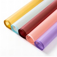 Papier d'emballage pour fleurs de luxe, écologique, couleur unie, durable, imperméable, en rouleau, vente en gros DLBZ