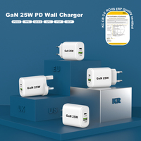 Adaptateurs de charge rapide pour téléphone portable Zonsan New PD 25W à double port, chargeur USB Type C 25 watts pour iPhone iOS 12 13 14 15 16 Pro Max