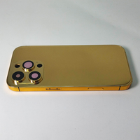 Pour iPhone 16 Pro et Pro Max, cadre en or véritable électro-plaqué, best-seller, luxe, possibilité d'ajouter un logo personnalisé