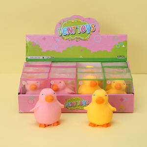 Juguetes Blandos de Pato Rosa y Amarillo, Peluche Sensorial de Rebote Lento para Niños de 0 a 24 Meses, Unisex, de Plástico - Product Image 4