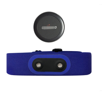 Capteur de fréquence cardiaque intelligent professionnel OEM pour le sport, avec bouton personnalisé, mesure de distance, ECG, ceinture HRM de remplacement, sangle conductrice personnalisée