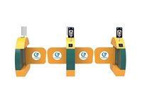 Torniquete de Barrera Inteligente para Guarderías y Parques de Atracciones, Lector de Tarjetas RFID, Código QR, Sistema de Control de Acceso Facial