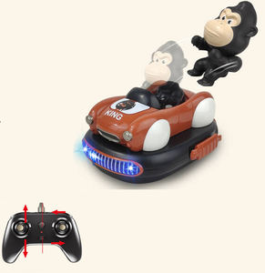 Dwi 2.4GHz 2แพ็คมินิรีโมทคอนโทรลรถบัมป์มีไฟและเสียง360 ° การรบแบบตลกๆการหมุนได้รถของเล่นสำหรับเด็ก - Product Image 2