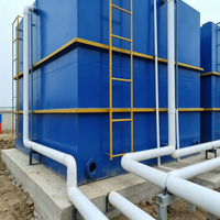 Équipement de traitement des eaux usées biologiques aérobiennes avancé Lingke 40m/d, technologie MBR, pompe, PLC, boîte de vitesses, acier au carbone