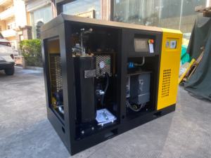 <span class=keywords><strong>Compresseur</strong></span> d'air à vis rotatif industriel PM avec sécheur d'air à inverseur 30HP/22KW 10Bar 100CFM pour sablage électrique rotatif - Product Image 2