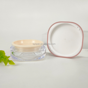 Boîte transparente de 30 ml pour poudre fixante, nettoyant visage et shampoing, avec grand tampon éponge élastique intégré, portable et vide - Product Image 6