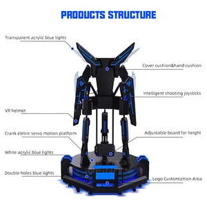 <span class=keywords><strong>2020</strong></span> ยืนอาเขตแพลตฟอร์มเกม VR เที่ยวบินเกมส์ยิงเกมจำลองความเป็นจริงเสมือนจริงจำลอง - Product Image 5