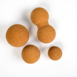 Bola de maní de corcho natural 100% para yoga y masaje, producto deportivo y de entretenimiento - Product Image 5