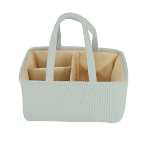 Organisateur de couches <span class=keywords><strong>pour</strong></span> bébé gris grande et petite pochette/sac de support portable <span class=keywords><strong>pour</strong></span> <span class=keywords><strong>table</strong></span> à <span class=keywords><strong>langer</strong></span> et voiture/poubelle de rangement <span class=keywords><strong>pour</strong></span> pépinière - Product Image 3