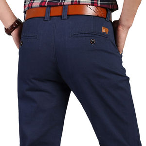 Venta caliente de los hombres pantalones casuales de algodón de pierna recta pantalones casuales Pantalones - Product Image 6
