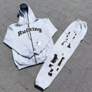 Conjunto Deportivo Personalizado para Hombre, Transpirable, de Secado Rápido, Resistente al Viento, con Sudadera con Cremallera y Forro de Felpa Francesa, para Otoño - Product Image 1