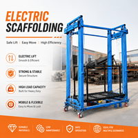 Éléments de support robustes en acier pour échafaudage mobile électrique, capacité de charge 500 kg, 15 m, 20 m, pour entrepôt, atelier, maintenance