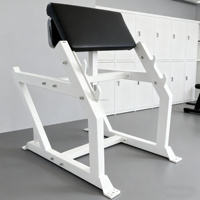 Machine à curls pour biceps et triceps à charge de plaques, équipement de fitness pour salle de sport, banc de préparation pour curls aux bras debout pour l'entraînement des biceps