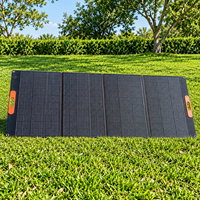 Panneau solaire premium 300W noir, design flexible avec cellules à contact arrière BC pour le camping et l'alimentation mobile