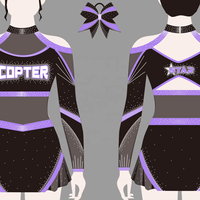 Robe à manches en tissu OEM, uniforme de cheerleading professionnel orné de strass étincelants, avec logo et nœud gratuits