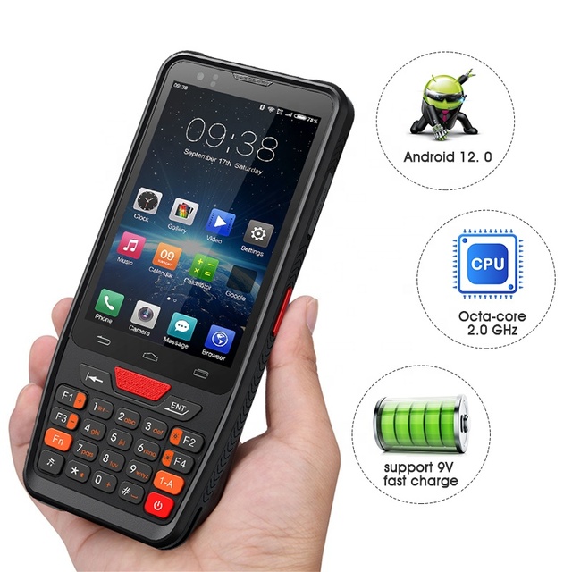 Hot 4G/WIFI/GPS Rugged Industrial Terminal PDAs Data Capture Handheld Smart Barcode Scanner Android PDA With Physical Keyboard