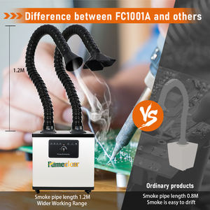 เครื่องแยกควันพิมพ์3D แขนสองข้าง210W เลเซอร์ตัดไฟแรงสูงเครื่องอพยพควัน - Product Image 5