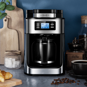 Machine à café à <span class=keywords><strong>filtre</strong></span> automatique numérique de style américain en gros <span class=keywords><strong>avec</strong></span> moulin à café - Product Image 2