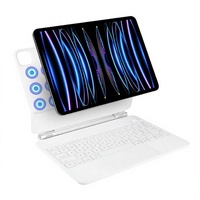 Étuis pour tablettes et ordinateurs portables pour les écoles, clavier BT Magic, étui avec pavé tactile intelligent, port Type C pour iPad 10.9/11 iPad Pro 12.9 pouces