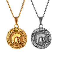 Street Man Vintage Art Grieks Mythologie God Zeus Ketting Roestvrij Staal Aartsengel Engel Hanger Romeinse Munt Ketting