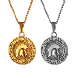 Collar de acero inoxidable con colgante de Ángel del arcángel, Estilo Vintage, mitología griega, Dios <span class=keywords><strong>Zeus</strong></span> - Product Image 2