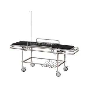 Hospital Emergency Room Medical Mobile Stainless Steel Emergency Stretcher