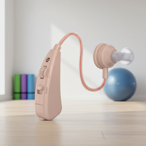 Mini-aide auditive BTE avec son clair et réduction du bruit, design écologique, classe II pour seniors souffrant de perte auditive légère à modérée - Product Image 2
