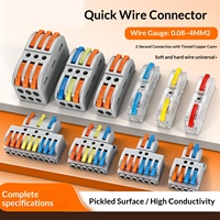 10 Terminales de Cable PCT-211 de Conexión Rápida 1P, Compatibles con Cable de Cobre Flexible y Rígido