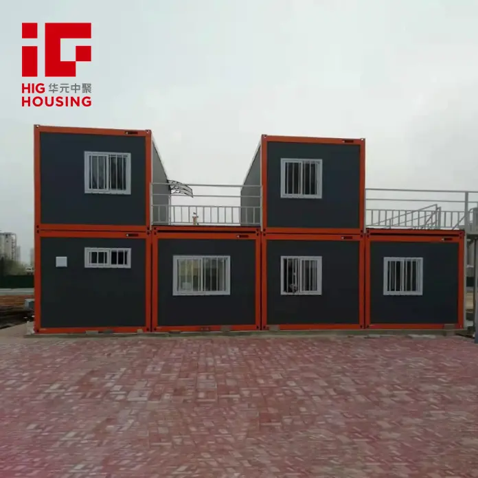 Jual Cina dirakit desain Modern Modern konstruksi Prefab proyek bangunan prefabrikasi rumah kontainer pak datar