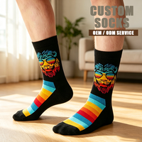 Chaussettes personnalisées de haute qualité, amusantes, mignonnes, à thème popcorn, sandwich, dessin animé, colorées, originales et fantaisie
