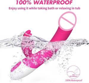 Vibratore Dildo Succhiante per Punto G con Lingua a Rosa, Giocattoli per Adulti, Stimolatore Clitorideo Femminile, Modalità di Riscaldamento, Succhiatore Clitorideo USB - Product Image 4