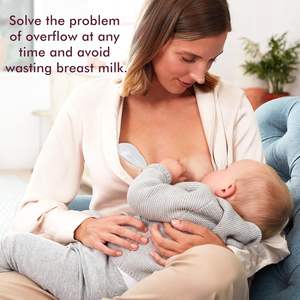 סיליקון באיכות באיכות מזון חלב אם אספן חלב 2 חלקים לחלב ביד יד חינם - Product Image 3