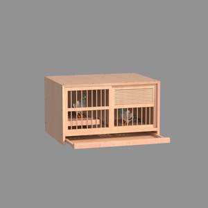 エコフレンドリー 木製鳩舎 レース鳩繁殖用鳩の巣箱 ボタン式クロージャー付き 血統鳩 レース鳩用ケージ - Product Image 4